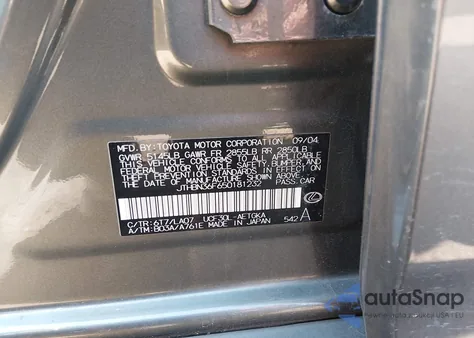 2005 Lexus Ls 430 z USA, uszkodzony, nr VIN JTHBN36F650181232